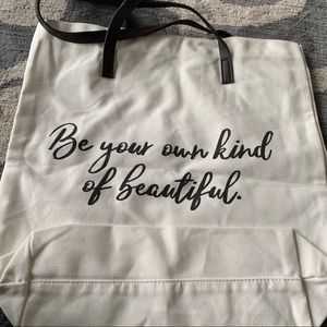 Grace and Lace Canvas Tote Bag - NWT